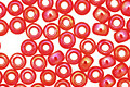 TOHO Transparent Rainbow Siam Ruby Round 8/0 Seed Bead
