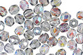 Czech Fire Polished Glass Montana Blue AB Round 3mm