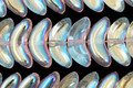 Czech Glass Crystal AB Angel Wings 7x15mm