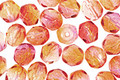 Czech Fire Polished Glass Dual Coated Fuschia/Cantaloupe Round 6mm