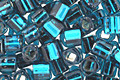 TOHO Teal (with Silver Lining) Cube 3mm Seed Bead