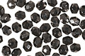 Czech Fire Polished Glass Hematite Round 4mm