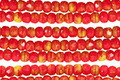 Czech Glass Ketchup & Mustard Fire Polished Rondelle 2x3mm