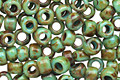 TOHO Turquoise Picasso Hybrid Round 8/0 Seed Bead