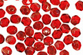 Czech Fire Polished Glass Twilight Siam Ruby Round 4mm