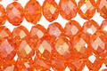 Nectarine AB Crystal Faceted Rondelle 8mm