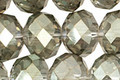 Luster Sage Crystal Faceted Rondelle 14mm