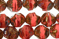 Czech Glass Pink Silk Quartz Picasso Chandelier Cut 8mm