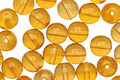 Czech Glass Medium Topaz Round 6mm