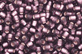 TOHO Medium Amethyst (with Frosted Silver Lining) Round 11/0 Seed Bead