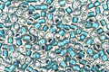 TOHO Rainbow Crystal (with Teal Lining) Round 15/0 Seed Bead