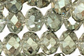 Luster Sage Crystal Faceted Rondelle 10mm