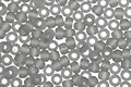 TOHO Transparent Frosted Light Gray Round 11/0 Seed Bead