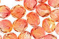 Czech Fire Polished Glass Dual Coated Fuschia/Lemon Round 8mm