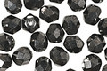 Czech Fire Polished Glass Hematite Round 6mm