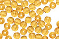 Czech Glass Dark Topaz Round 4mm