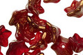Czech Glass Bronzed Pomegranate 5 Point Bellflower 6x9mm