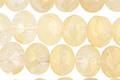 Czech Glass Butter Cream Fire Polished Rondelle 6x9mm