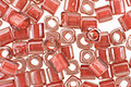 TOHO Transparent Lustered Rose (with Mauve Lining) Cube 4mm Seed Bead