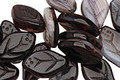 Czech Glass Grape Mix Leaf Drop 8x12mm