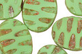 Czech Glass Apple Green Picasso Groovy Oval 18x14mm