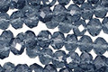 Montana Blue Crystal Faceted Rondelle 6mm