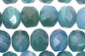 Czech Glass Aquamarine Waters Fire Polished Rondelle 6x9mm