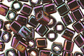 TOHO Metallic Iris Purple Cube 4mm Seed Bead