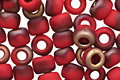 TOHO Frosted Pepper Red Apollo Hybrid Round 6/0 Seed Bead