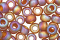 TOHO Transparent Rainbow Frosted Smoky Topaz Round 6/0 Seed Bead