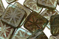 Czech Glass Overcast Flower Window Square 10mm