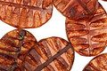 Czech Glass Rosy Topaz Groovy Oval 18x14mm