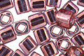 TOHO Gold Lustered Amethyst Cube 4mm Seed Bead