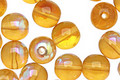 Czech Glass Medium Topaz AB Round 8mm