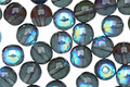 Czech Glass Montana Blue AB Round 6mm