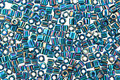 TOHO Transparent Rainbow Teal Cube 1.5mm Seed Bead