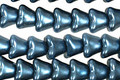 Czech Glass Luster Metallic Cosmo Bellflower 6x7mm
