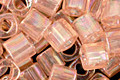 TOHO Transparent Rainbow Rosaline Cube 4mm Seed Bead