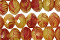 Czech Glass Raspberry Seed Fire Polished Rondelle 6x9mm