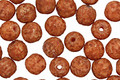 Czech Glass Pink Coral Stone Picasso Round 6mm