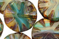 Czech Glass Elements Flower Window Coin 18mm
