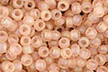 TOHO Transparent Rainbow Frosted Rosaline Round 11/0 Seed Bead