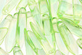Czech Glass Neon Green Dagger 5x15mm