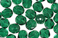 Czech Fire Polished Glass Green Emerald Round 6mm