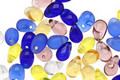 Czech Glass Starry Night Teardrop 4x6mm