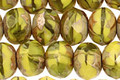 Czech Glass Retro Chartreuse Fire Polished Rondelle 5x7mm