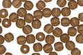 Czech Glass Matte Smoky Topaz Round 4mm
