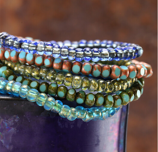 Czech Glass Trica Beads
