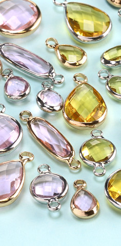 crystal bezel focals and links