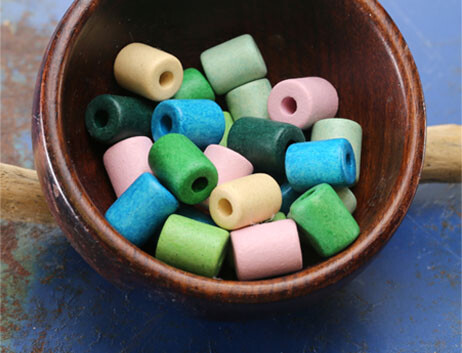 Mykonos Ceramic tube beads